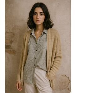 Open Front Knit Boho Cardigan